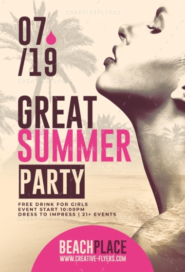 Great Summer Party Flyer