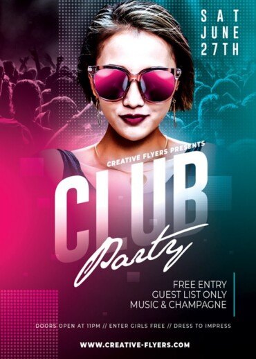 Night Club Party Photoshop Design