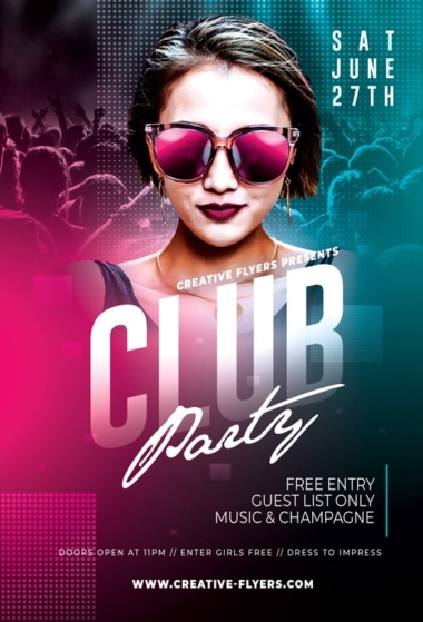 Night Club Party Photoshop Design