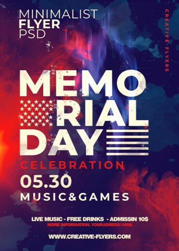Memorial Day Celebration Flyer