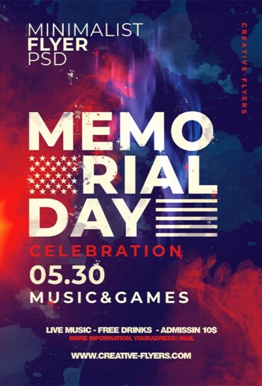 Memorial Day Celebration Flyer