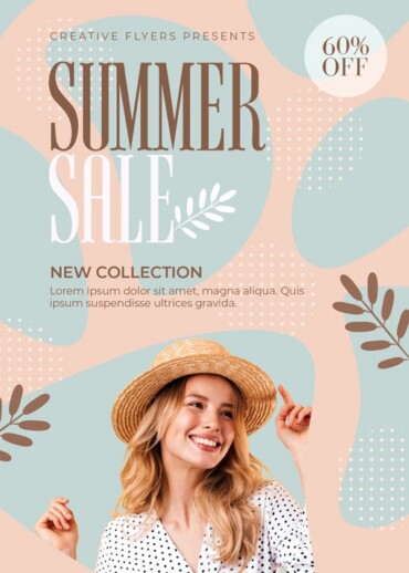 summer collection flyer design