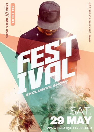 Festival Music PSD Template