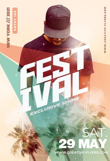 Festival Music PSD Template