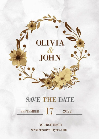 Floral Wedding Invitation