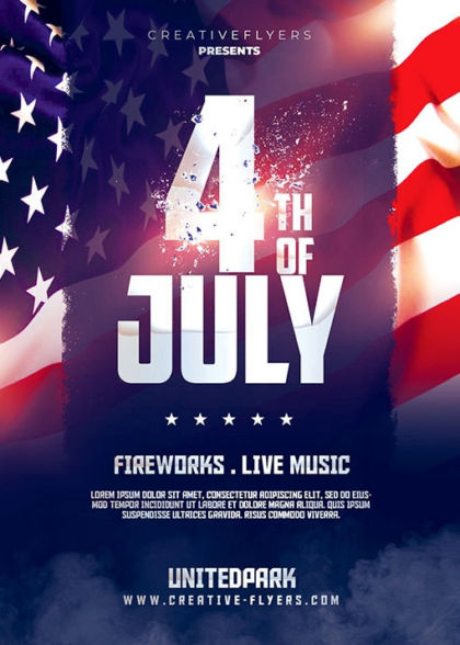 Independence Day Flyer Psd