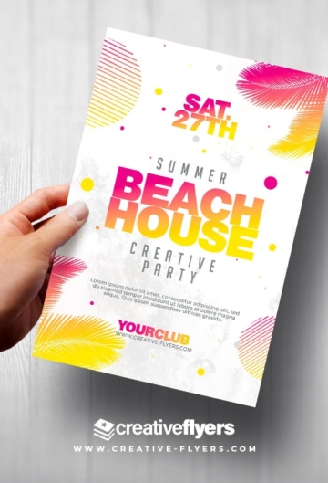 Summer Beach House Flyer