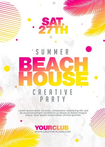 Summer Beach House Flyer