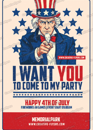 Vintage July 4th Flyer