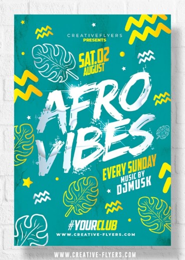 Afro Vibes Flyer Template