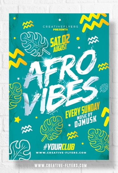 Afro Vibes Flyer Template