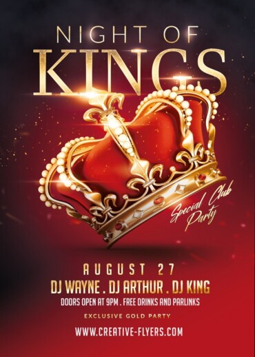 Night Of Kings Flyer Psd