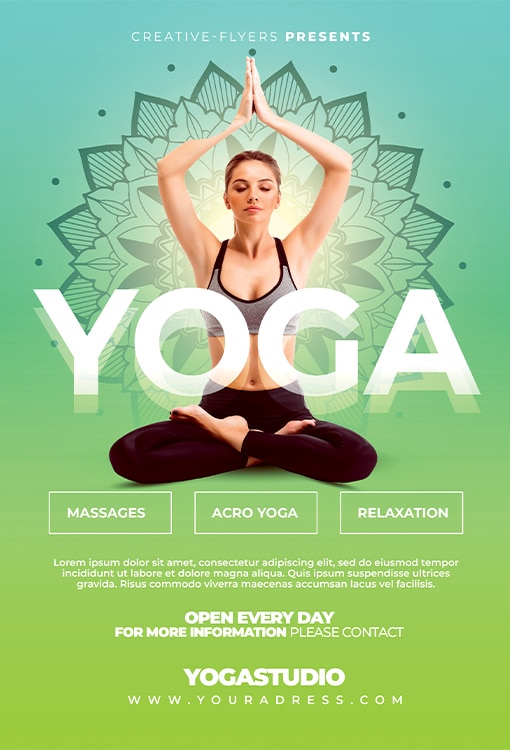 Yoga Flyer Fitness A4