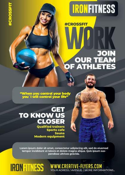 crossfit flyer template