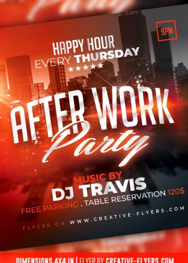 After Work Flyer Template