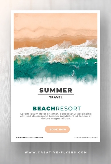 Summer Resort Promotional Flyer