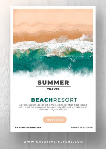 Summer Resort Promotional Flyer