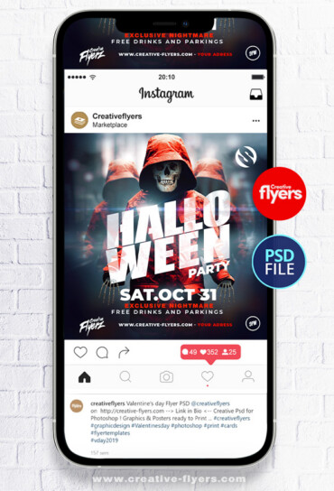 Flyer Template for Halloween (3) flyer for Halloween