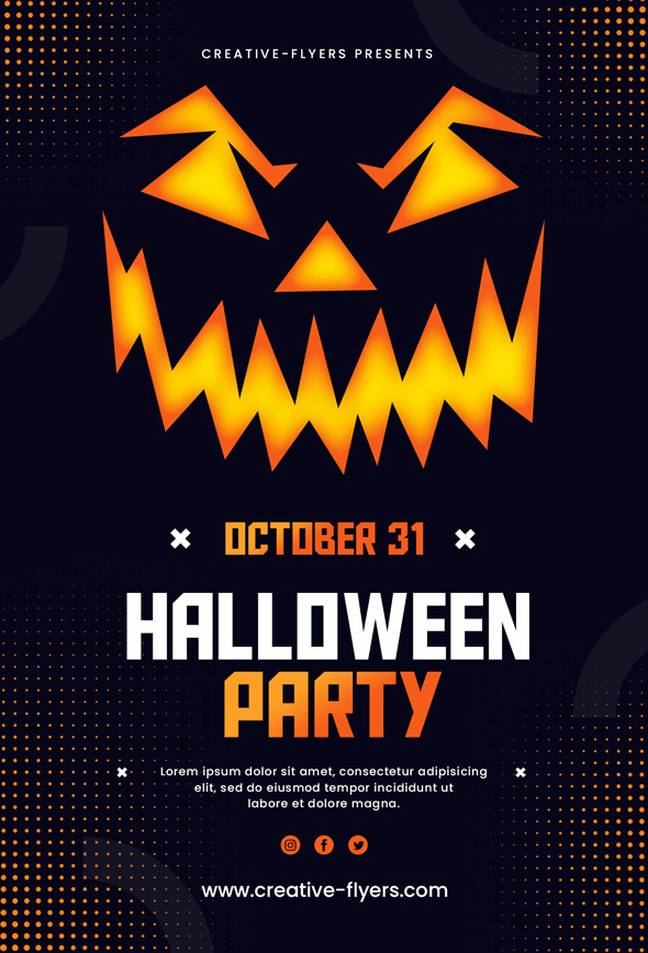 free flyer for Halloween