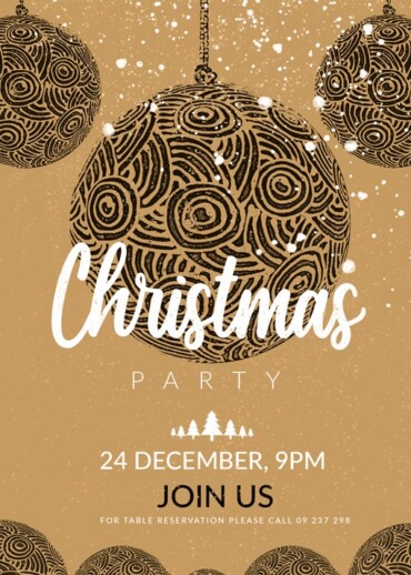 Christmas Party Card Design