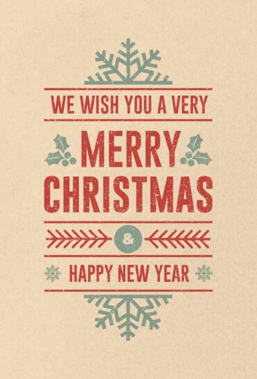 Greeting card for Christmas