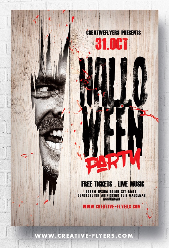 Retro Halloween Flyer