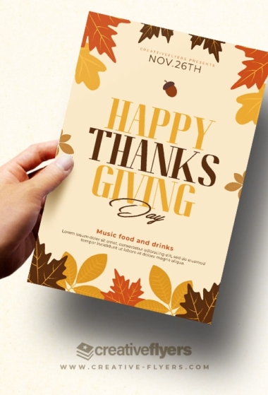 Thanksgiving invitation Card