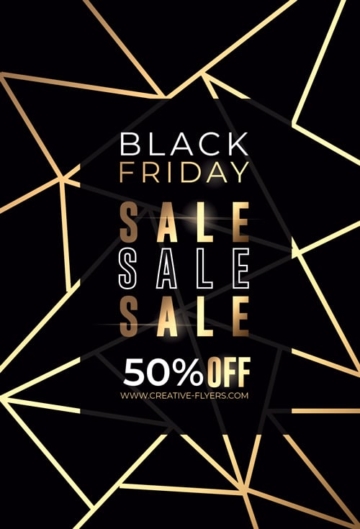 black friday sales flyer