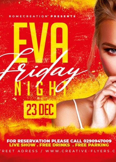 Night Club Flyer design for Photoshop