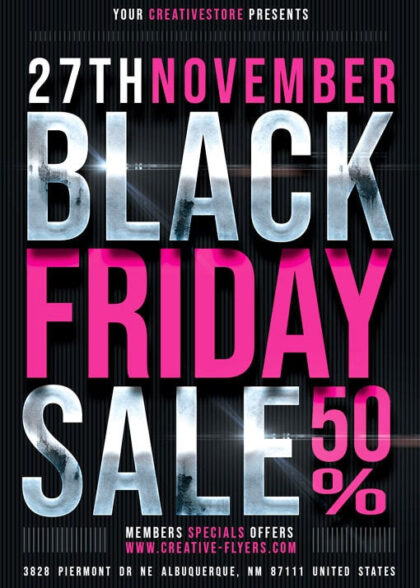 black friday flyer template