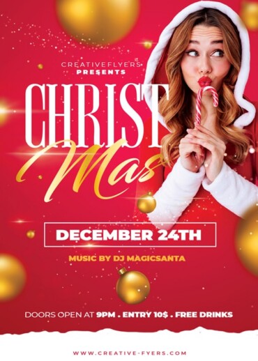 Christmas Event Flyer Design