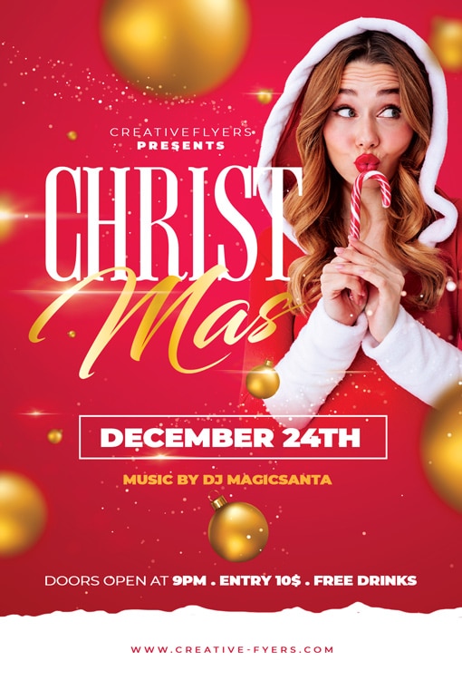 Christmas Event Flyer Design