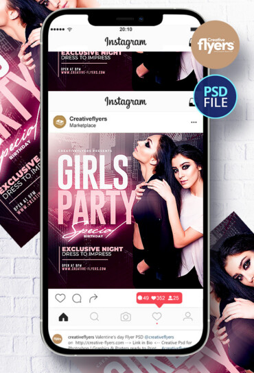 Girls Night Party Fyer 106 (3) Girls Night Party Fyer