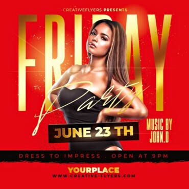 Party Flyer PSD template to Download