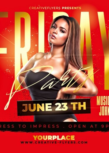 Party Flyer PSD template to Download
