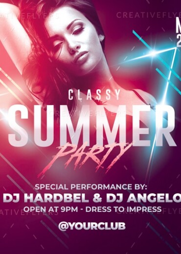 Summer Party PSD flyer