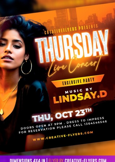 Creative Party flyer for Nightclub