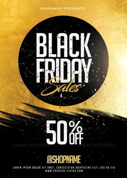 Black friday flyer