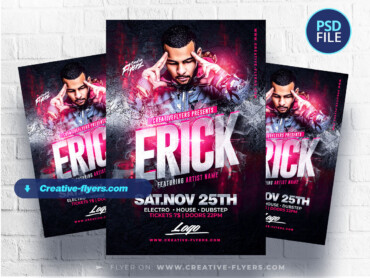 Photoshop Flyer Template for Artist-2 Photoshop Flyer Template for Artist