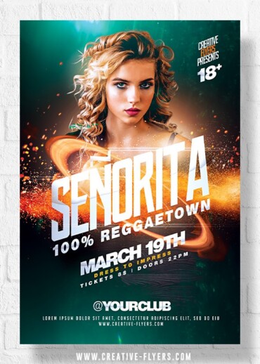 Señorita Party Flyer Template
