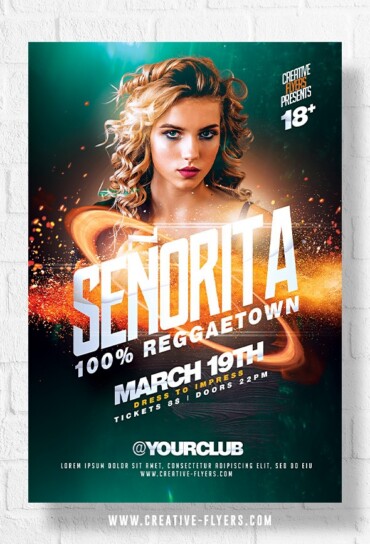 Señorita Party Flyer Template