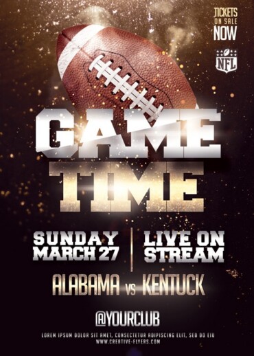 football Psd Flyer Template