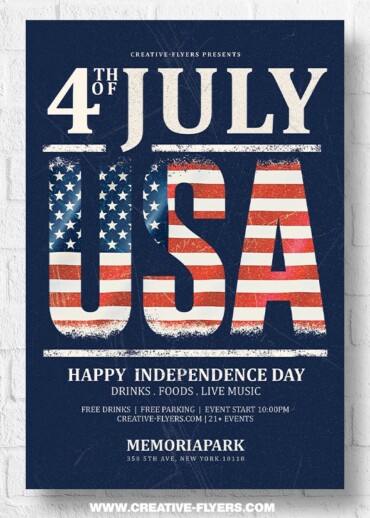 4th of July Flyer templates