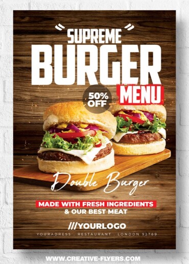 Food Menu Flyer template