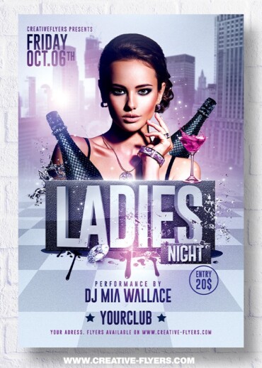 Ladies Night Flyer Template