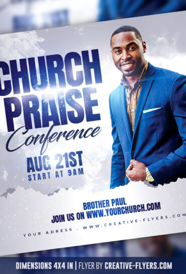 Church flyer template