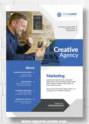 Marketing PSD Flyer Template