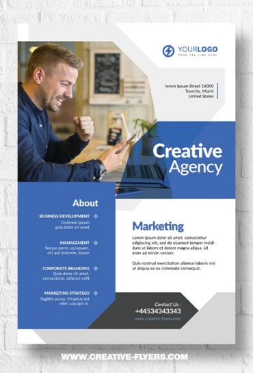 Marketing PSD Flyer Template