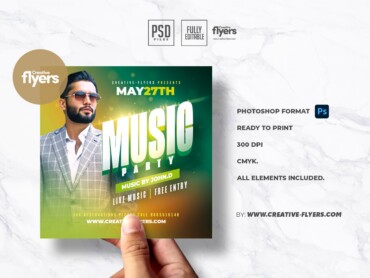 Music Party Flyer template 2 Music Party Flyer template