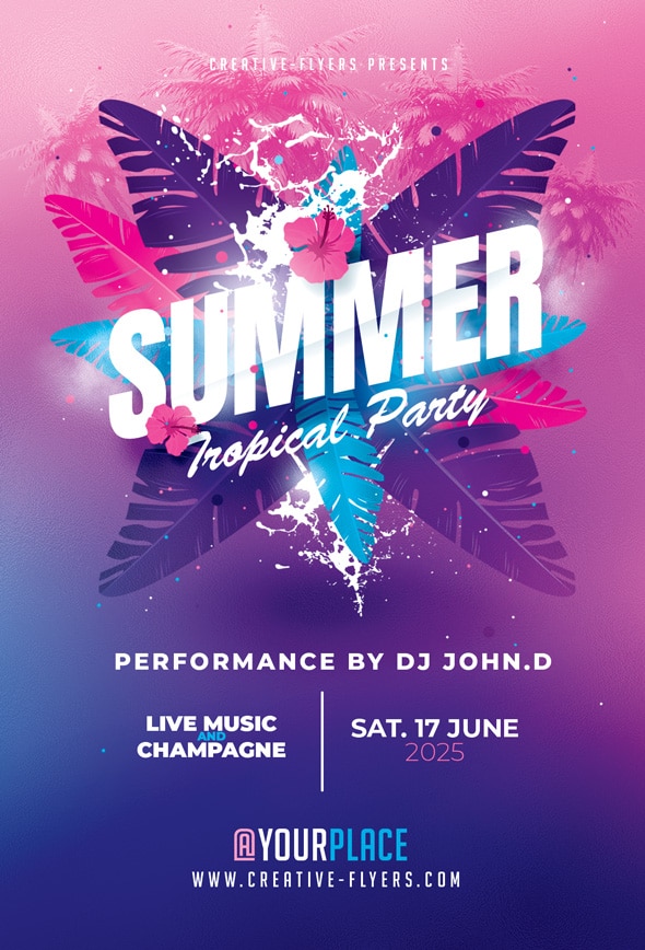 Tropical Party Flyer